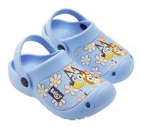 Bluey Clogs Hausschuhe Kinder mit Fersenriemen Indoor Outdoor Bingo Mädchen Gartenschuhe Badesandalen für Strand Pool Urlaub (26 EU, Bluey Sisters)