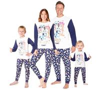 BlueY Familien Pyjama Set Schlafanzug Lang für Kinder Eltern Gemütliche Loungewear Familie Schlafanzüge (3-4 Jahre, Multi Kinder)