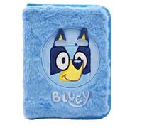 Bluey Federmäppchen für Kinder mit Zubehör, Schulmäppchen für Jungen und Mädchen, 2 Fächer mit Reißverschluss, inklusive Buntstifte und Kugelschreiber, Polyester, Blau, Einheitsgröße, offizielles