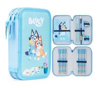 BlueY Federmäppchen Kinder 2-Fach Gefülltes Doppelmäppchen mit Schul Sachen & Schreibwaren