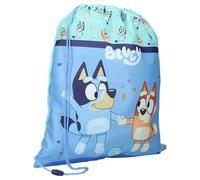 Cagnolina Blue und BINGO Best Friends Fun - Turnbeutel Rucksack Gym Bag - Maße 44 x 36 cm - Hellblau Mehrfarbig, Hellblau Mehrfarbig, One size