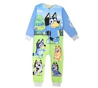 BlueY, Jungen- oder Mädchen-Einteiler, Schlafanzug, All-in-One-Pyjama für Kinder, Blau, Alter 2-3 Jahre