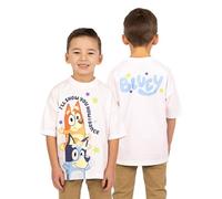 BlueY Jungen T-Shirt, Bingo Kinder T-Shirt, Sommerkleidung Für Kinder, Baumwoll Sommer Oberteil, Weiß 122