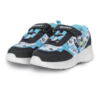 Bluey Jungen-Turnschuhe, offizielle Charakter-Schuhe für Kinder, schwarze und blaue PU-Sneaker mit Klettverschluss, leichte und gepolsterte Sohle, Größen 39-47, A2Z 4 Kids, blau, 31 EU