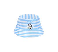 BlueY Kinder Bucket Hut, Fischermütze Design, Sommermütze für Kinder, Geschenk für Jungen und Mädchen | Blau/Weiß