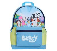 Bluey Kinderrucksack Mädchen Jungen Kindergarten Schule Lunchtasche Groß Reiserucksack Bingo Spielzeug Blau One Size Rucksäcke, Blau, Taille unique, Rucksäcke