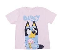 Bluey Kurzarm-T-Shirt für Mädchen und Jungen - Atmungsaktives, Weiches und Bequemes Kinder-T-Shirt aus 100% Baumwolle, Sommerkleidung für Alltag und Ausflüge
