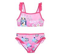 BlueY Mädchen Bikini, Bingo Design Zweiteiliger Badeanzug, Kinderschwimmen, Größen 3 bis 6 Jahre (DE/NL/SE/PL, Alter, 6 Jahre, Regular, Rosa)