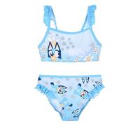 BlueY Mädchen Bikini, Bingo Design Zweiteiliger Badeanzug, Kinderschwimmen, Größen 3 bis 6 Jahre (DE/NL/SE/PL, Alter, 3 Jahre, Regular, Blau)