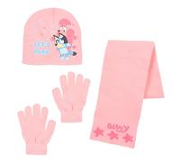 BlueY Mütze, Schal und Handschuhe für Mädchen, Kinder Winterhut, Geschenk für Mädchen | Rosa