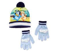 BlueY Mütze und Handschuhe für Jungen, Winterset für Kinder, Winter Accessoires für Kinder im Bandit Heeler und Chilli Heeler Design