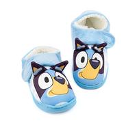 BlueY Pantoffels Kinderen Peuters | Meisjes Jongens Geanimeerde Blauwe Heeler Puppy 3D Oren Huis Schoenen | Ondersteunende riem met synthetische zool | Televisieprogramma voor kinderen
