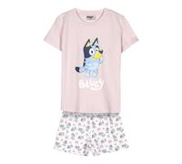 Bluey Pyjama Shorts - Rosa und Weiß - Größe 6 Jahre - Pyjama für Jungen - Hergestellt aus 100% Baumwolle 145gsm - Bluey und Bingo Druck - Original Produkt entworfen in Spanien