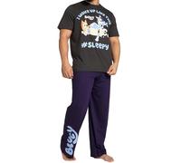 BlueY Schlafanzug | Bingo Pyjama Herren | Lustiger Schlafanzug Herren | Herrenschlafanzug | Blau S
