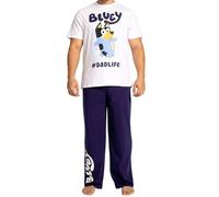 BlueY Schlafanzug | Herrenschlafanzug | Baumwolle Schlafanzug Herren | Pyjama Herren | Blau M