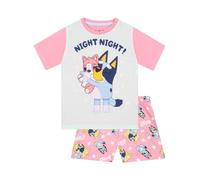 BlueY Schlafanzug | Kurze Schlafanzüge Für Mädchen | Pyjama Kurz Mädchen | Rosa 110