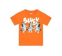 BlueY T-Shirts Für Jungen | Bingo 100% Baumwolle Jungen Tshirt | Kurzarm T Shirt Kinder | Orange 98