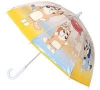 Bluey's Bubble-Regenschirm - Manuelles Öffnen - Bedruckt mit den Charakteren der Serie - Hergestellt aus 100% POE mit Fiberglasstruktur - Originalprodukt, entwickelt in Spanien
