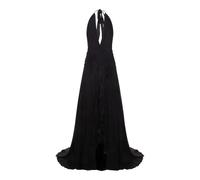 Blumarine - Maxi Dress With Deep V-Neck Collar - Größe 42 - schwarz