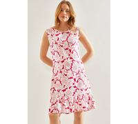 Blumen A-Linie Kleid S