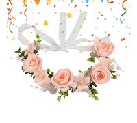 Blumen-Haarband Realistisch Bequem Elegant Kopfschmuck | Romantische Rose Damen Blumen-Haarschmuck für Innen- und Außenbereich, Geburtstag, Hochzeit, Kommunion, Festival, Dekoration