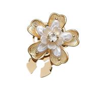 Blumen-Manschettenknöpfe, eleganter abnehmbarer Clip, Schmuck, Perlen-Blumen-Ärmelknopf - für Damen, Business, Hochzeit, Party, , Kleidung, Anzug, Beziehen Sie sich auf die Beschreibung, Zink