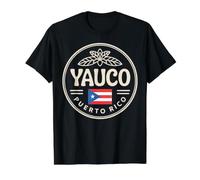 Blumenemblem von Yauco Puerto Rico City Travel Preisgünstiges Grafik-T-Shirt