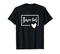Blumenmädchen - Hochzeitstag kleine Mädchen Herz Getting Ready T-Shirt