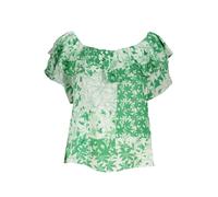 Blumenmuster Bluse Off-Shoulder Top XS