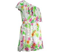 Blumenpapagei Mini-Kleid, lockere Passform L