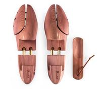 Blumtal Schuhspanner Premium Zedernholz Herren und Damen Größe 42 bis 43 mit Schuhlöffel