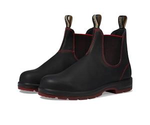 Blundstone BL2342 Klassische Chelsea Boots, Schwarz/Rot/Schwarz Laufsohle, 9.5 Women/9.5 Men
