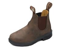 BLUNDSTONE Kids Series Chelsea Boot, Rustic Brown, 34.5 EU