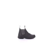 BLUNDSTONE Kids Series Chelsea Boot, Black/Silver Glitter, 34 EU