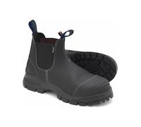 Blundstone Male Stiefel Boots #910 Black Platinum Leather (Safety Series)-8.5UK