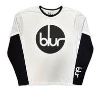 Blur Circle Logo Band Logo Layered Long Sleeve T Shirt