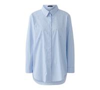 Oui - Bluse lt blue white - Gr. - 34