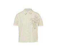 Boxy Popeline-Bluse mit Glitzerdetail 36 olive|weiß 2176366.72H1.36