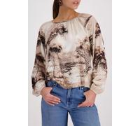 monari - Bluse mit Savanne-Print sand gemustert - Gr. - 36