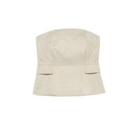 comma Bandeau-Top mit Pattentaschen in Sand, Größe 38