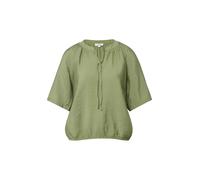 Klassische Bluse S.OLIVER, Damen, Gr. 40, khaki, Web, Obermaterial: 84% Viskose, 16% Polyamid, unifarben, relaxed fit normal, Rundhals, gerader Abschluss, Blusen Bluse, mit All-Over Print (23816902-40