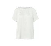 comma Relaxed Fit Bluse mit gelegten Falten in Weiss, Größe 42