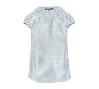 Comma Satinbluse mit Raffung und All-Over-Print