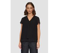 Shirtbluse S.OLIVER BLACK LABEL Gr. 46, schwarz (black) Damen Blusen (16240536-46) black