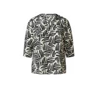 Bluse aus strukturiertem Viskosemix mit All-over-Print 48 schwarz 2172275.99A0.48