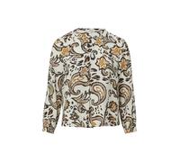 Strukturierte Viskosemix-Bluse mit All-over-Print 50 creme|mehrfarbig 2175581.02A2.50