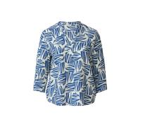 Bluse aus strukturiertem Viskosemix mit All-over-Print 54 blau 2172275.55A0.54