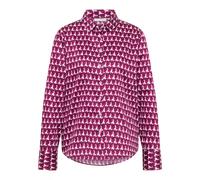 ETERNA - Bluse Satingewebe Langarm aubergine - Gr. - 42/Langarm