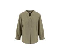 Fynch-Hatton Blusenshirt aus Leinen-Viskose-Mix in Oliv, Größe 40