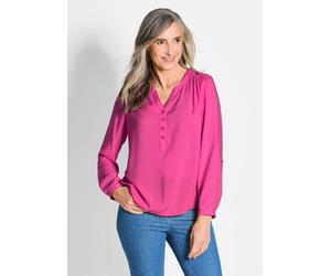 Bluse aus reiner Viskose pink 42